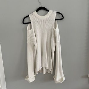 Line & Dot Sweater with Cutouts